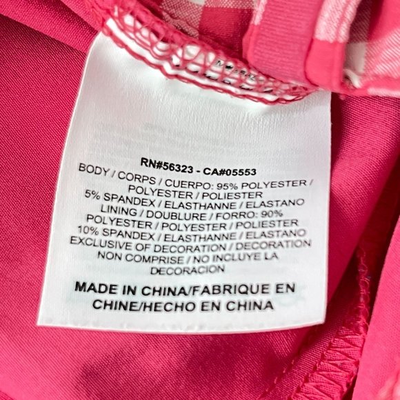 NWOT NIKE Womens M Pink Gingham Dri Fit Golf Skort Performance Inside Pocket - Picture 11 of 11